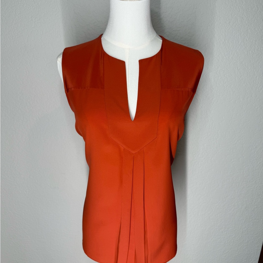 Tory Burch Orange Sleeveless Blouse